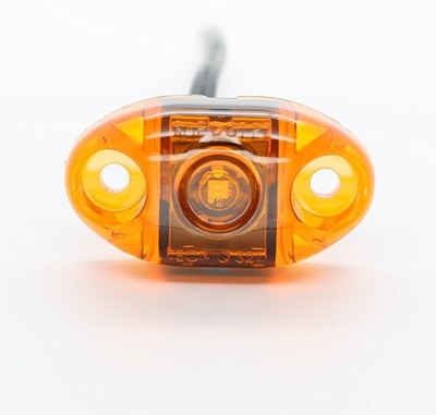 S21 Tecniq Trailer Clearance Light Amber LED Clear Lens Pack Of