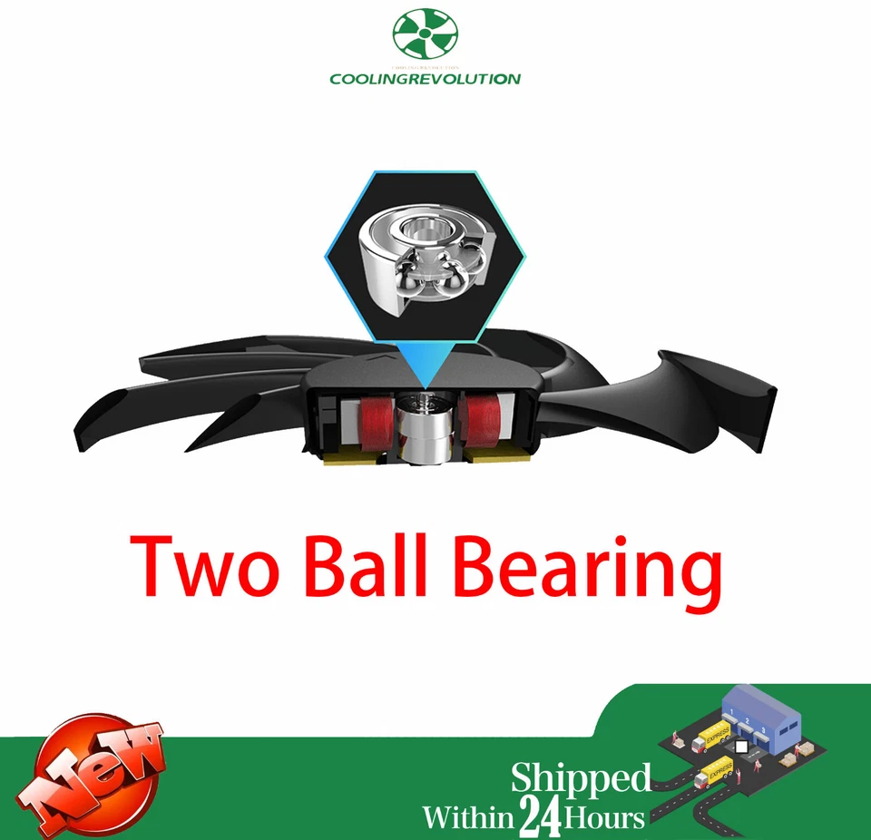 2PCS 85MM FDC10H12D9-C Graphics Card Cooling Fan For Dell HP RTX 3060 3060ti Fan - Image 3 of 3