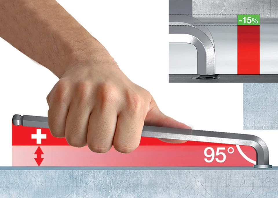 WIHA 66982 ErgoStar Ball End Hex L-Key Inch and Metric 22-Piece - Image 4 of 4