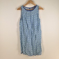 Sussan womens dress size 10 shift blue geometric sleeveless viscose 085334