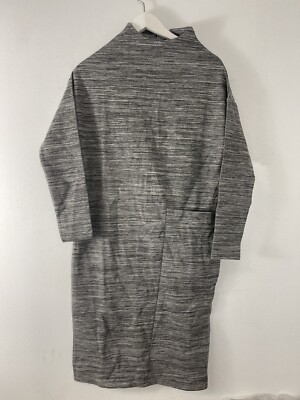 Warehouse Sweater Dress Womens 8 Gray Sheath Turtle Neck Gray UK:12 N57