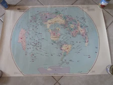Vintage Heathkit Zenith RADIO AMATEUR Callsign Prefix WORLD MAP 1979