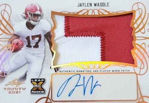 2021 Leaf Trinity Jaylen Waddle #PA-JW1