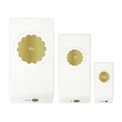 We R Memory Keepers Layering Punches 3 Pack Scalloped Circles Includes 5/8 In...