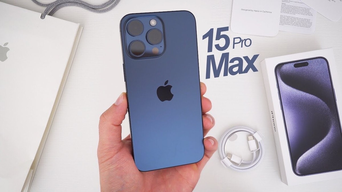 Apple iPhone 15 Pro Max 256GB Blue Titanium (Unlocked) - Over 90% Battery Health | eBay UK