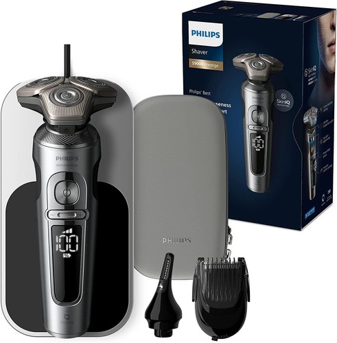 Philips Series S9000 Prestige SP9871/22 Rasoio Elettrico Bagnato + Asciutto NUOVO - Foto 1 di 1