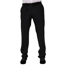 DOLCE & GABBANA Pants Black Wool Formal Dress Men Trousers IT56/W40/XXL 900usd