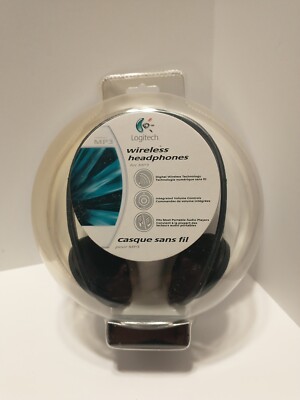 Logitech WIRELESS BLUETOOTH HEADPHONES For MP3 Computers Ipods 980415-0403 NIP