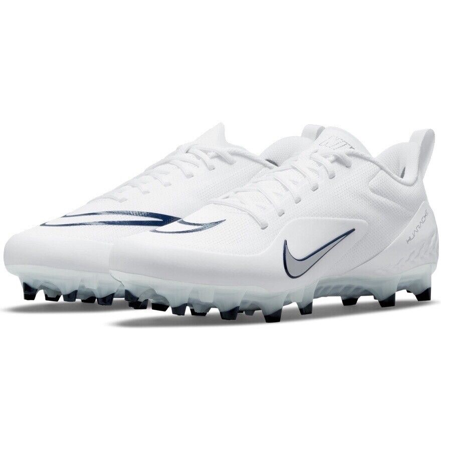 Nike Alpha Huarache 8 Pro Lax White/Silver Cleats CW4446-101 