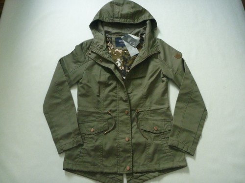 ONLY Damen Jacke Parka Mantel NEU Größe S olivgrün gefüttert Camouflage-Futter - Bild 11 von 11