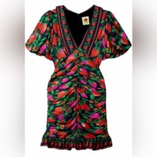 Farm Rio Lady Strawberry Mini Dress Medium