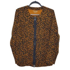 Linea Leisure By Louis Dell'olio Composition Print Jacket Sz Small Full Pockets
