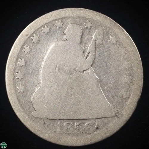 1856-P Seated Liberty Quarter — photo from the most recent tracked eBay sale