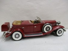 Onso Red Diecast Cadillac With Whitewall Tires Missing Some Parts 11 1/2" long