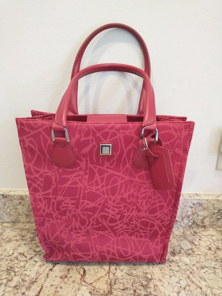 Diane von Furstenberg Large Work Tote Red Gold Tote Women Shoulder Bag - Image 2 of 4