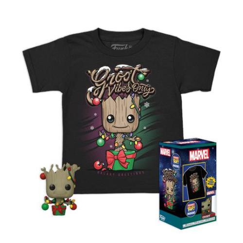 ALTRA FUNKO POCKET POP! & TEE: GUARDIANI DELLA GALASSIA HOLIDAY GROOT L T shirt