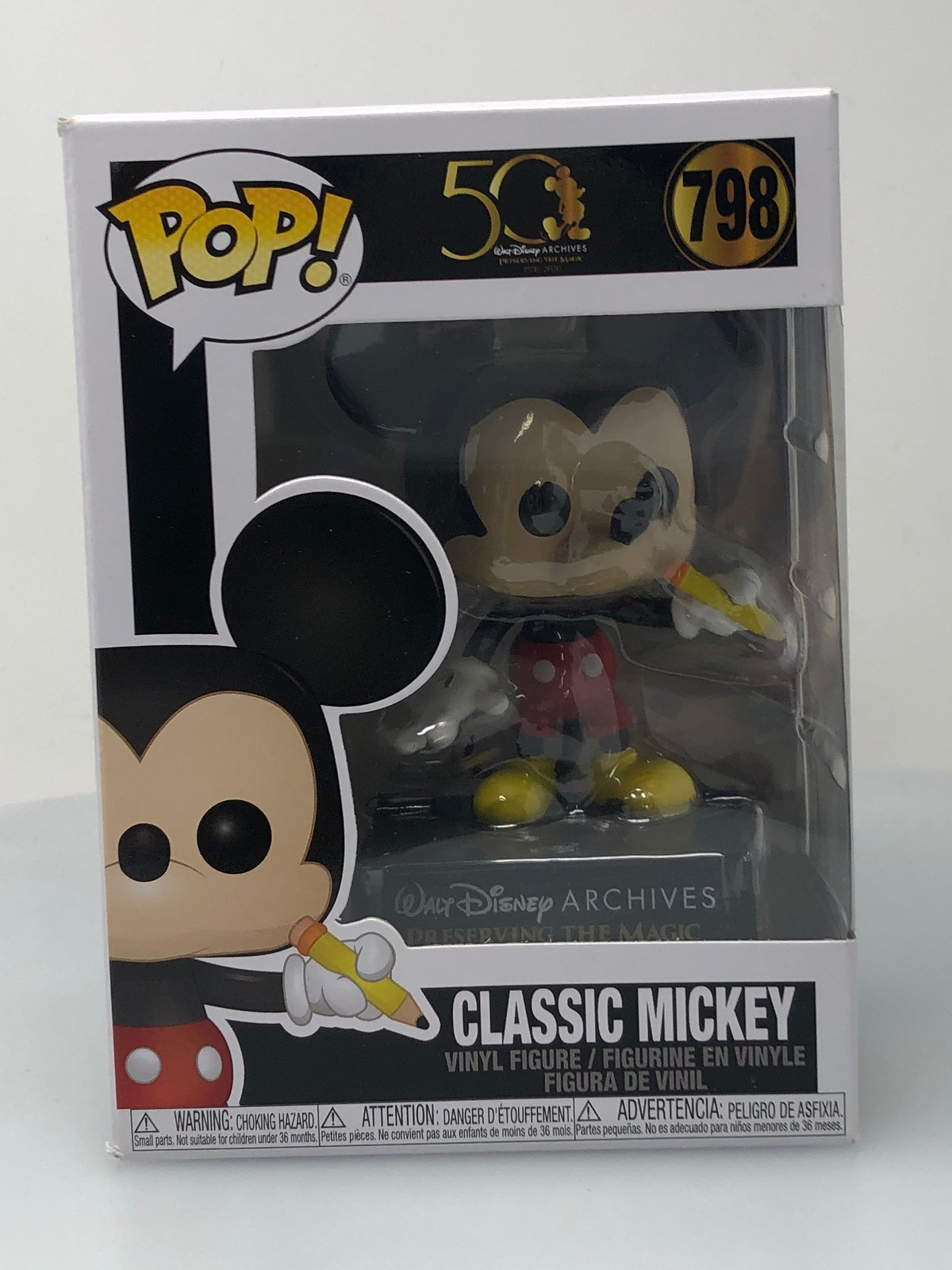 Funko Pop! Disney Mickey Mouse &Amp; Friends Classic Mickey #798 Damaged Box