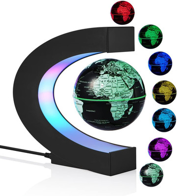 Magnetic Levitation Globe, Multi-Color Changing LED Levitating Globe Magnetic Fl