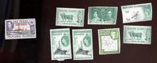 timbres - îles Malouines - lot de 8 - lot M 21