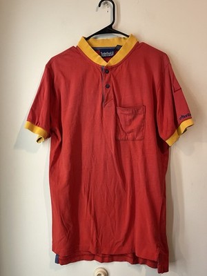 Vintage Timberland Atlantis Collection Polo Shirt Color Black Large Thrashed Rar