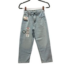 Wrangler's Boys Loose Fit Lightwash Blue Jeans Size 10 Slim