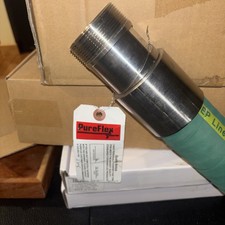 Pure Flex Flex Chem FEP Lined Hose ISO 9001 CRN Made In USA 2”x48”