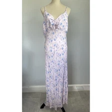 Wild Fable XL Coquette Fairy Floral Slip Dress Pink Blue Y2K Empire Silhouette