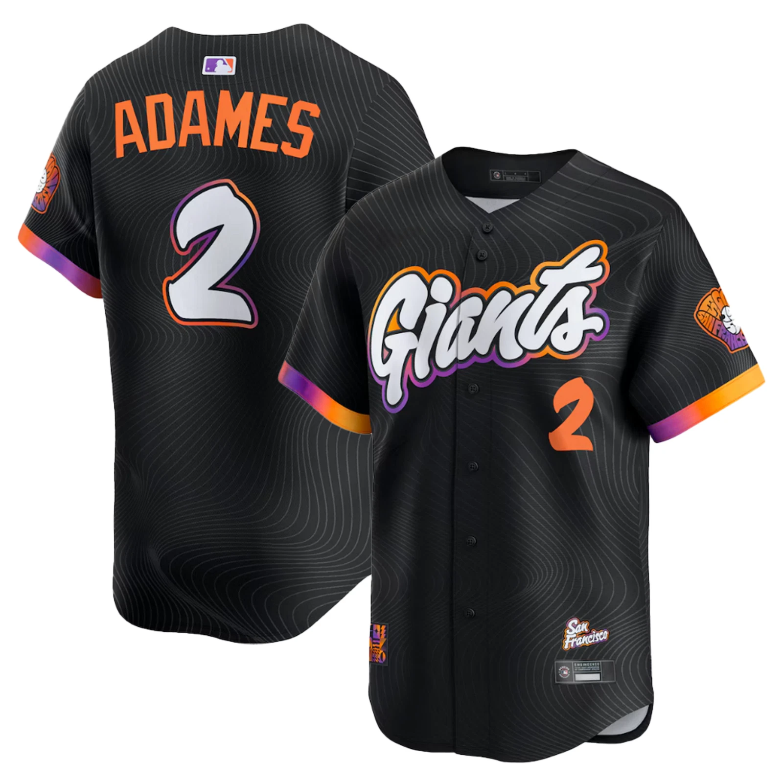 Men's/Junior Giantss Black 2025 City Connect Limited Edition Jersey - Printed Jersey