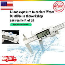 Digital Caliper Micrometer LCD Gauge Vernier Electronic Measuring Tool 6" 150mm