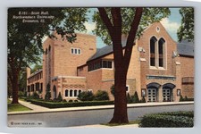 Illinois IL Evanston Scott Hall Northwestern University Vintage Postcard Post PC