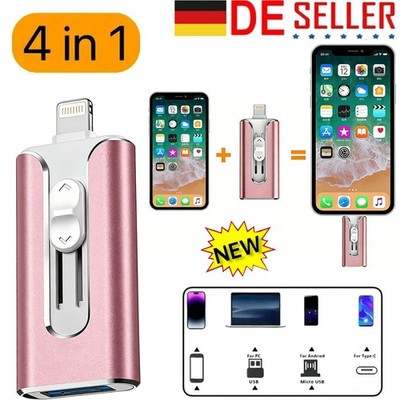 4 in 1 Flash Drive USB 3.0 Speicherstick Memory Stick U Disk für iPhone Android