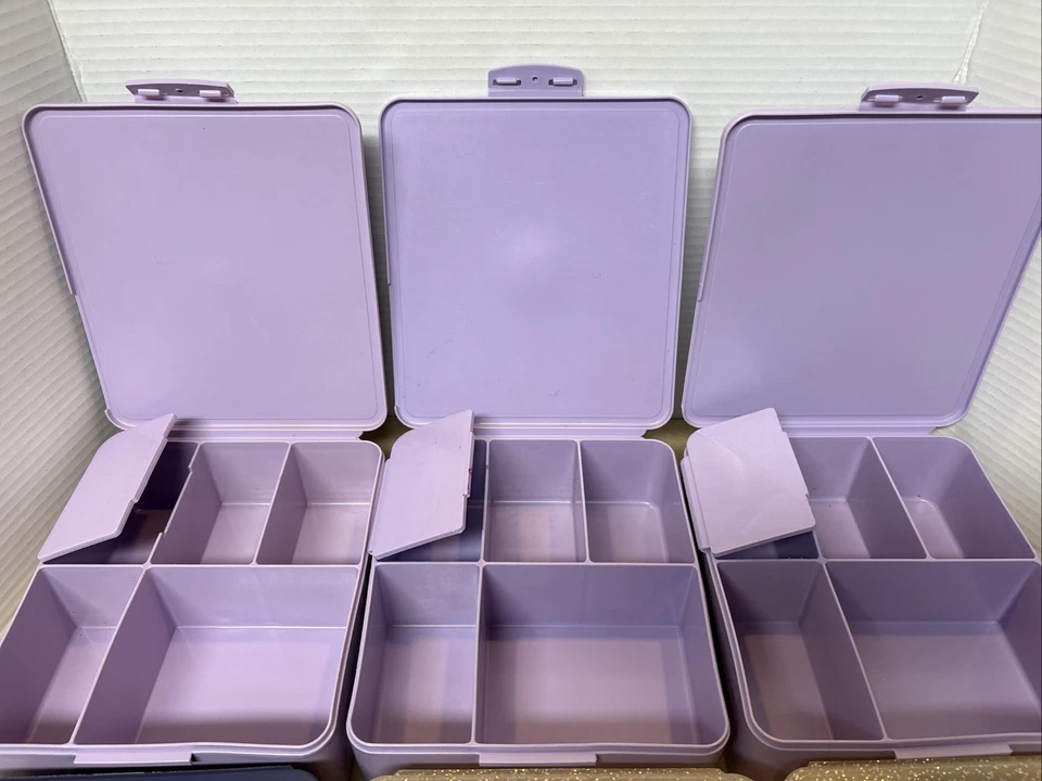 INSERTOS DE LONCHERA BENTO PARA NIÑOS GRANERO DE CERÁMICA: LAVANDA AZUL MARINO ORO BRILLO ÚNICO/LOTE Foto 2 de 4