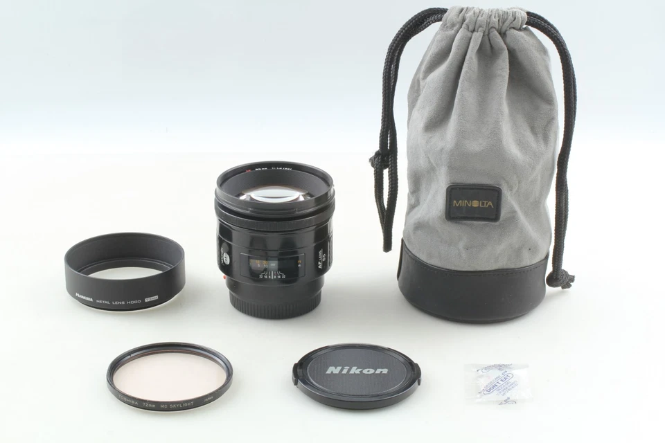 【Almost MINT】 Minolta AF 85mm F1.4 Portrait Lens Sony A Alpha Mount From Japan - Image 2 of 4