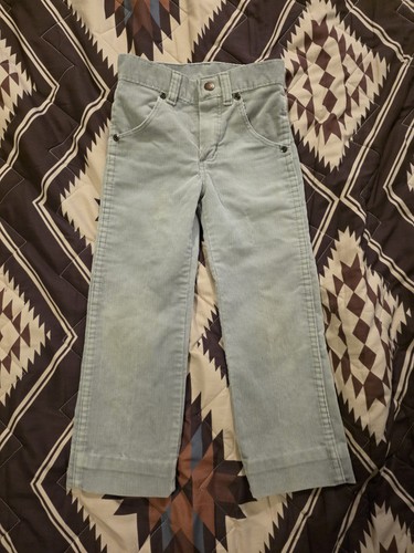 Vintage Wrangler 280JCHS TODDLER Corduroy Pants Gray Size 5 Slim Made In USA