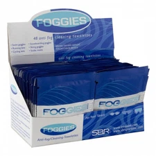 SBR Sports Foggies AntiFog Wipes for Goggles & Eyewear - Reusable Eyewear