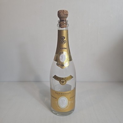 1 EMPTY Louis Roederer Cristal Champagne Empty Bottle 750 ML 2013