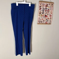 SOHO APPAREL LTD PULL-ON  BLUE PANTS SIZE 14 STRETCHY Y2K Style