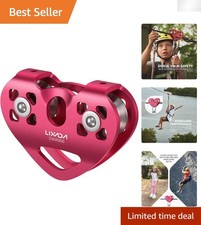 Versatile 30KN Zipline Pulley Trolley - Smooth Operation for Adventure  Safety