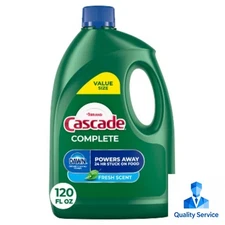 Cascade Complete Dishwashing Liquid Gel Fresh Detergent - 120 fl oz