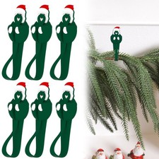 6Pcs Christmas Garland Hanger for Mantle Garland Hoods Wreath Ties Adjustable...