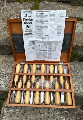 MASTERGRIP 12 PIECE CARVING CHISEL SET  NEW 