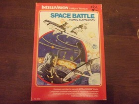 Intellivision Space Battle used Cartridge Box Manual Overlays No. 2612