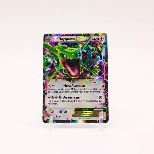 Rayquaza EX - XY66 Black Star Holo Promo Pokemon - MP/HP