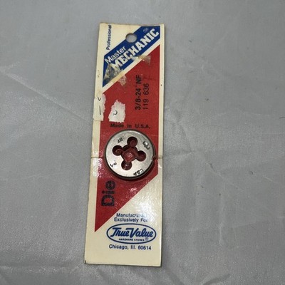True Value 3/8-24 NF DIE ''Made in USA'' New Orignal Stock NIP
