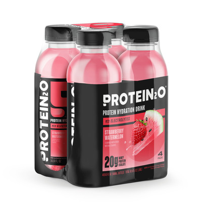 Protein2o 20g Whey Protein Isolate Hydration Liquid Drink, 16.9 oz Pack of 4