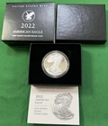 2022-W Proof $1 American Silver Eagle Box, OGP & COA