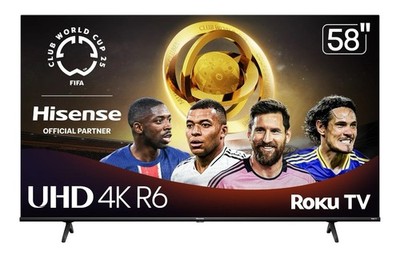 Hisense 58'' Class 4K UHD LED LCD Roku Smart TV HDR R6 Series 58R6E3