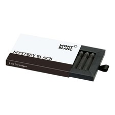 Montblanc Mystery Black Fountain Pen Ink Cartridges 8 Pack New Austria