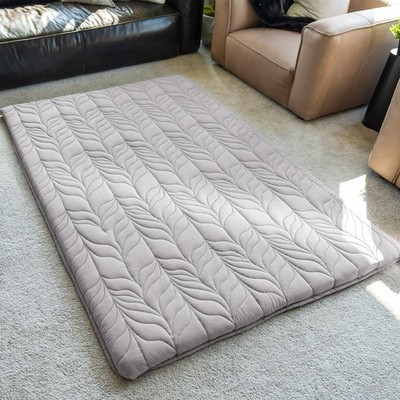 Japanese Floor Mattress Futon Mattress Full Size, Thicken Roll Up Tatami Mat ...