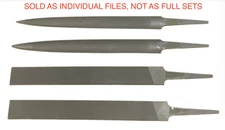 Baiter Swiss-Made Precision Metal Hand Files 6'' Length, Cut 4 and Cut 2